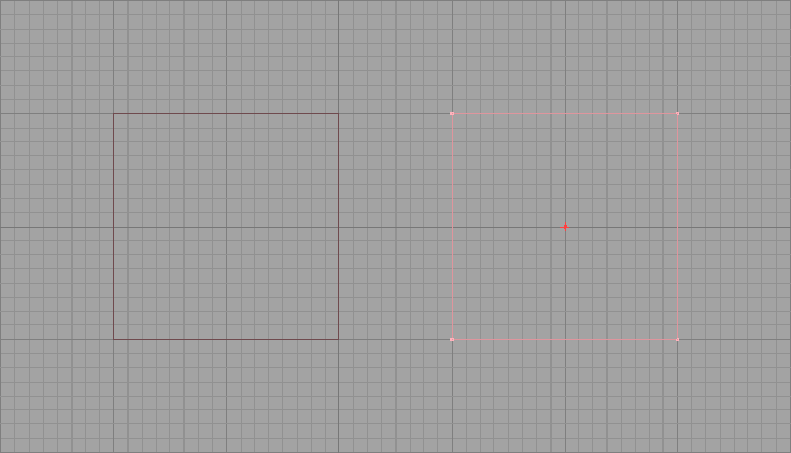Brush semi-solide en rose, version sélectionnée à droite