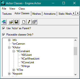 Actor browser aves les contraintes Karma