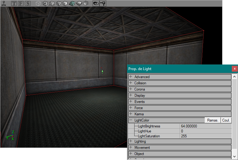 Propriétés de couleur de la lumière