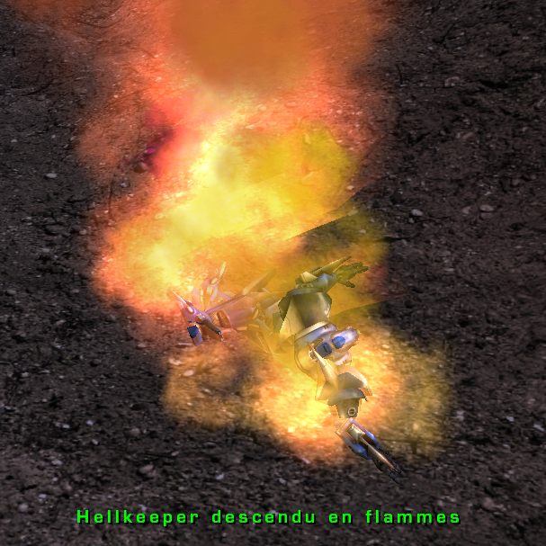 Effet de combustion lors de la mort dans un LavaVolume