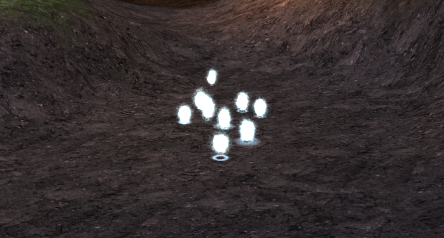 Éclaboussures causées par un tir de canon flak à travers un WaterVolume