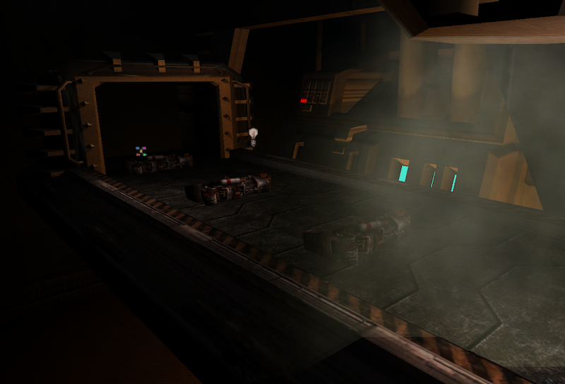 Pièces de robots sur un tapis roulant, générées par un MeshEmitter dans AS-RobotFactory