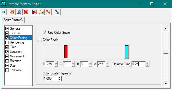 Gestion du ColorScale