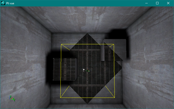 Projection avec bClipBSP réglé sur vrai