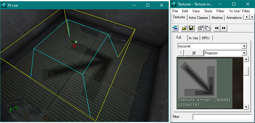 Ombre projetée avec opacitée modulée suivant la valeur de gris