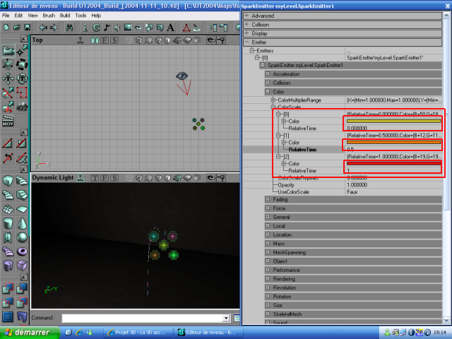 Colorscale paramétré en trois étapes