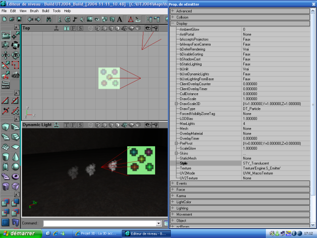 Particules translucides