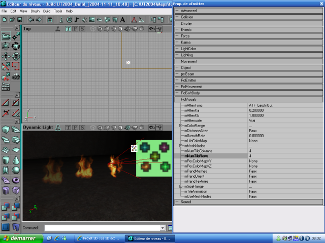 Division de la texture