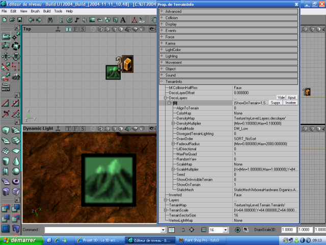 Les propriété du decolayer