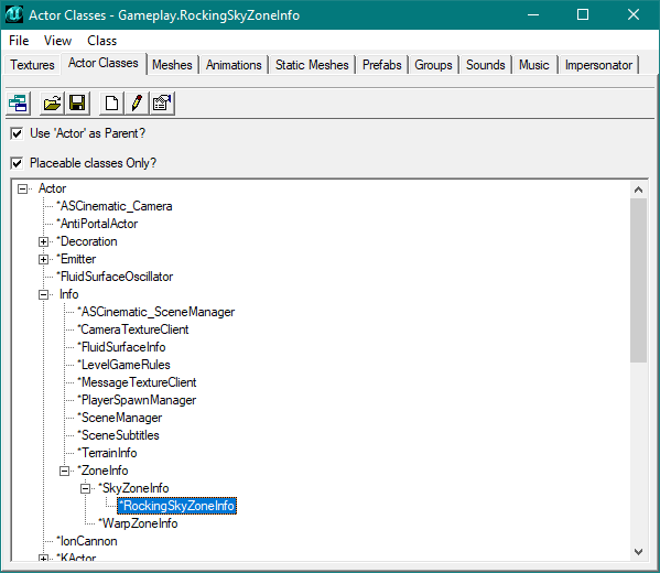 RockingSkyZoneInfo dans l'actor browser