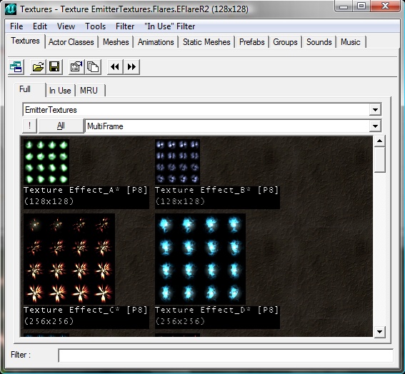 Textures Multiframes