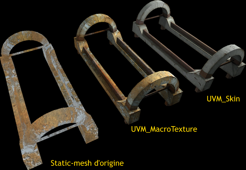 Skin UV sur un static-mesh