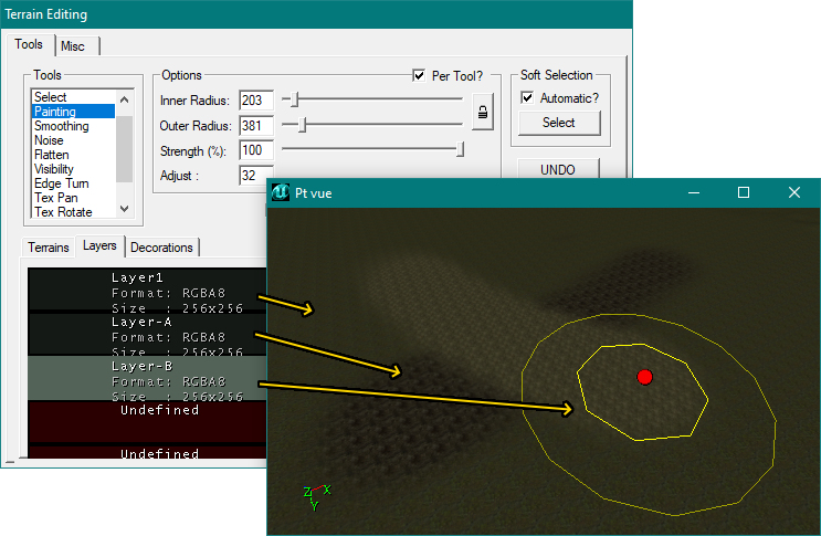 Ordre d'application des layers : le plus haut est dessous