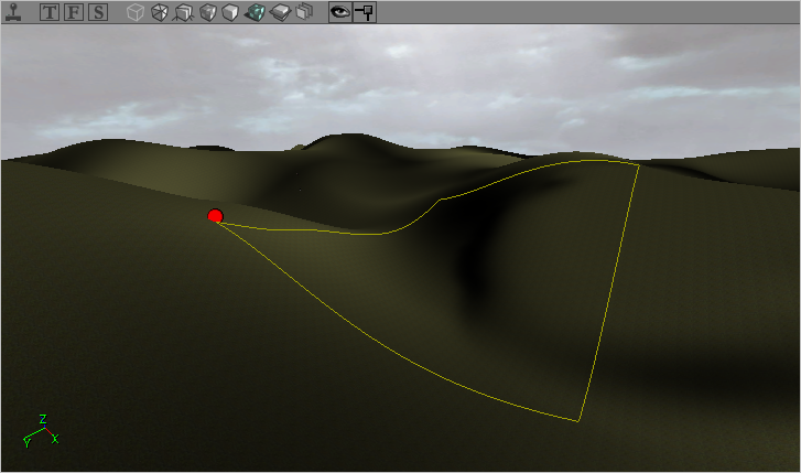 Carré de terrain sélectionné