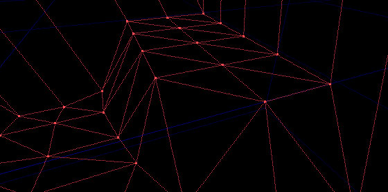 Début du travail sur la colline arrondie
