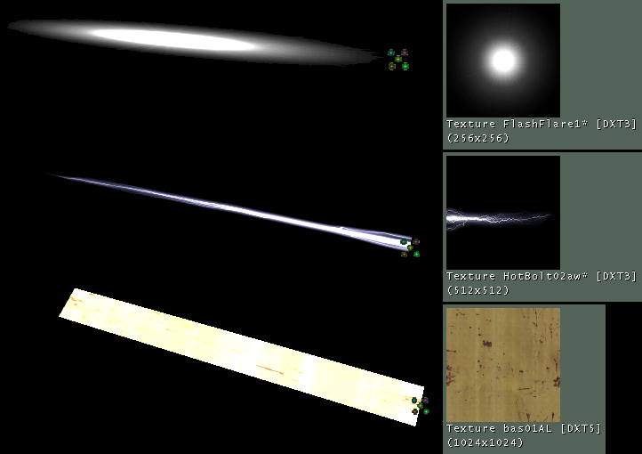 Influence de type de texture sur l'apparence de la traîne