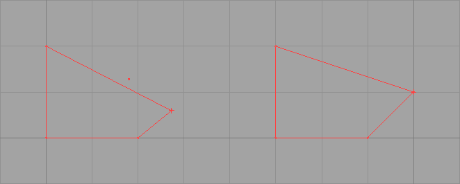 Raccrochage d'un vertex sur la grille