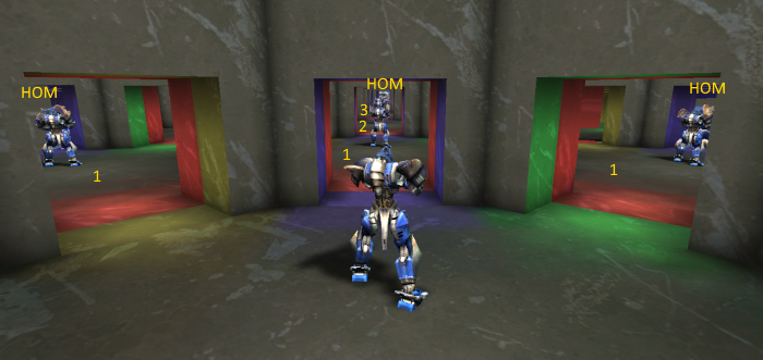 Deux warpzones en enfilade